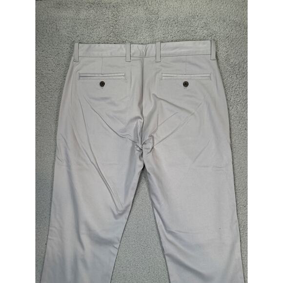 NWT Nifty Genius Chino Pants Mens 32 Stretch Classic Straight Leg Light Gray - Picture 13 of 13